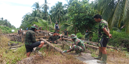 TMMD Reguler ke-109 Kodim 1015/Spt Wujud Kemanunggalan TNI dan Rakyat