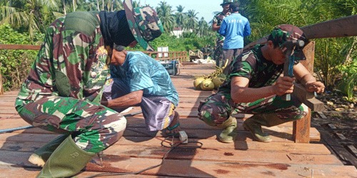Tinggal Sepekan, Semangat Satgas TMMD Makin Bergelora