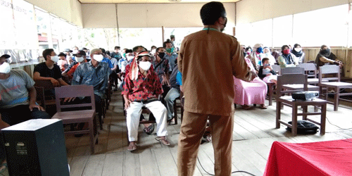 Masyarakat di Lokasi TMMD Dibekali Pengetahuan Pencegahan COVID-19