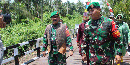 Danrem Tinjau Hasil Kerja Kerasa Satgas TMMD