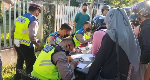 Operasi Patuh Telabang Resmi Dimulai, Puluhan Pelanggar Ditilang