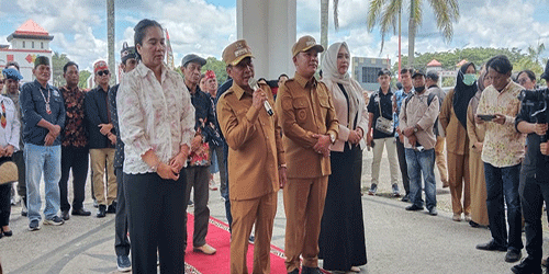 Pemkab Sambut Kedatangan Bupati dan Wakil Bupati Murung Raya