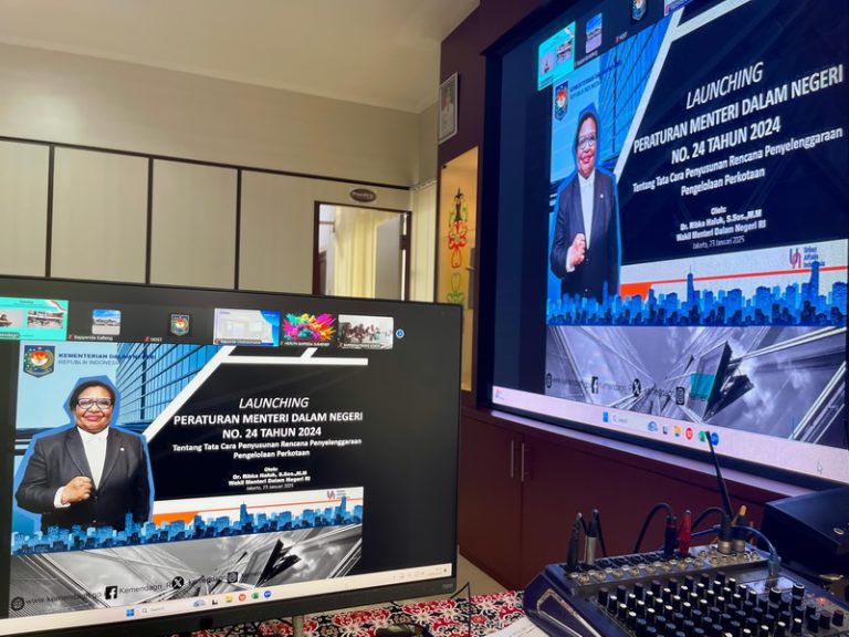 Secara Virtual Pemprov Kalteng Ikuti Peluncuran Permendagri No. 24 Tahun 2024