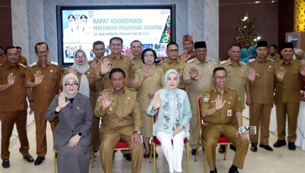 Bupati dan Ketua TP PKK Murung Raya Hadiri Rakor Percepatan Penurunan Stunting