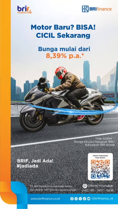 Dukung Hobi Touring Motor, BRI Finance Tawarkan Solusi Pembiayaan Ramah Kantong Untuk Para Bikers