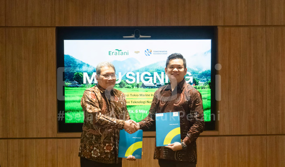 Eratani dan Tokio Marine Indonesia Bersinergi melalui Program Asuransi Usaha Tani Padi dan Jaminan Kecelakaan Kerja untuk Perlindungan Petani