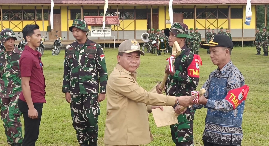 TMMD Imbangan ke-124 Resmi Dimulai di Desa Lamunti Permai, Kapuas