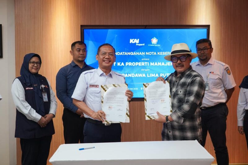 KAI Properti Jalin Kerja Sama Strategis dengan PT Pandawa Lima Putra (Liwet Asep Stroberi) untuk Pengembangan Properti di Lima Kota