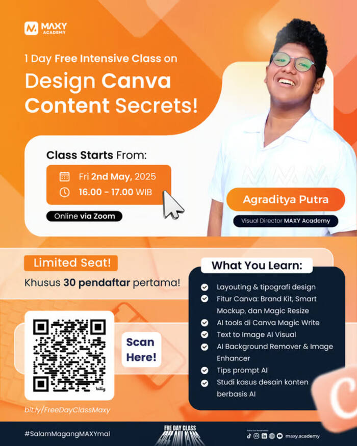 MAXY Academy Siapkan Kelas Desain Canva Berbasis AI untuk Umum, Gratis dan Online