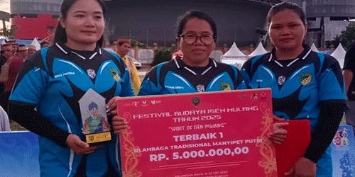 Medali Emas Lagi untuk Barito Utara, Tim Putri Raih Juara I Olahraga Tradisional Manyipet