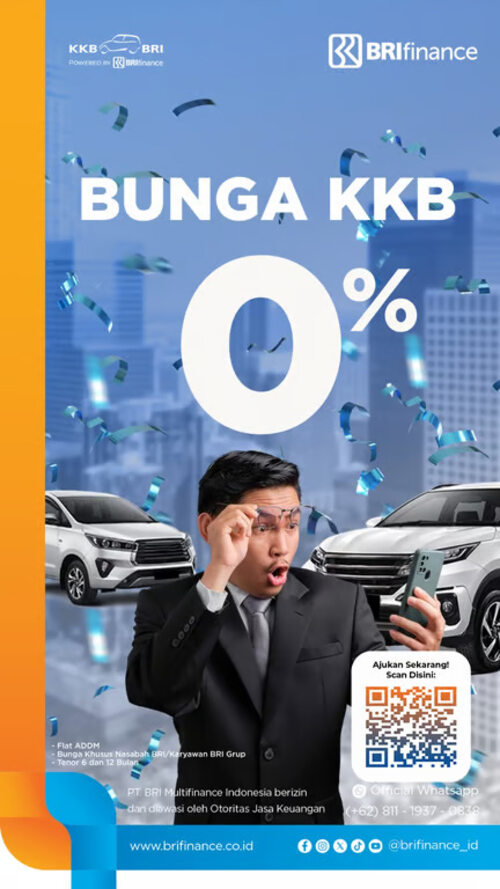 Miliki Mobil Baru dengan Bunga 0% dari BRI Finance