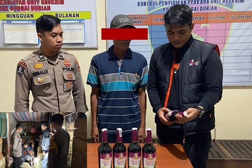 Buruh di Sungai Durian Nyambi Jual Amer Akhirnya Diringkus Polisi