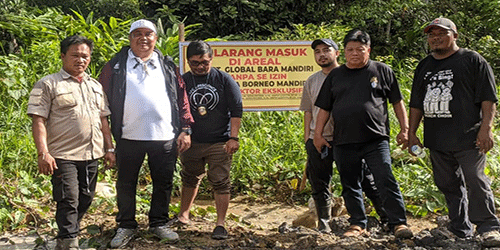 PT PBM Bertindak Tegas, Pasang Plang Larangan  Masuk di Wilayah IUP GBM