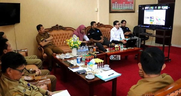 Melalui Zoom, Sekda Murung Raya Ikuti Rakor Penanganan Inflasi