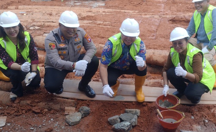 Wakil Bupati Kapuas Letakkan Batu Pertama Pembangunan Kantor Dinas Kesehatan