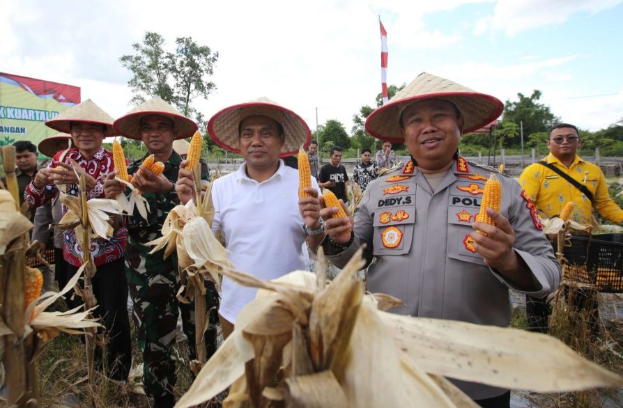 Pemkot Apresiasi Polri, Panen Raya Jadi Bukti Sinergi Bangun Swasembada Pangan