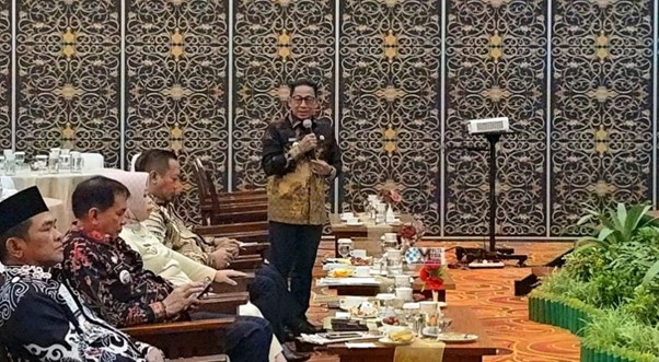 Bupati Heriyus Hadiri Rakordalev Pelaksanaan Rencana Pembangunan Daerah Provinsi Kalimantan Tengah