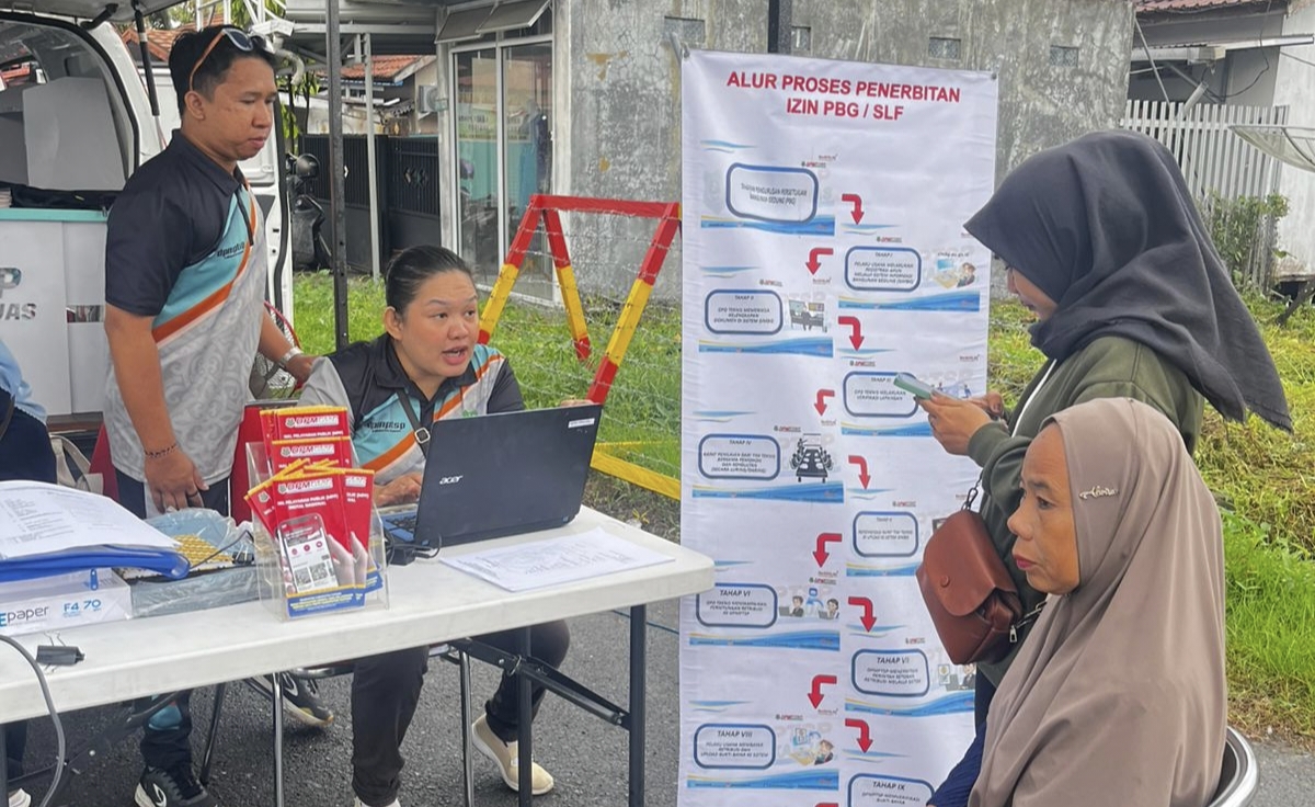 DPMPTSP Kapuas Berikan Pelayanan Langsung ke Masyarakat saat Car Free Day