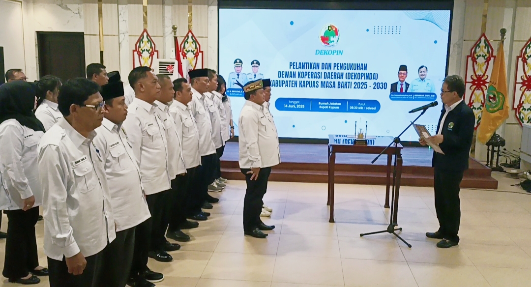 Pengurus DEKOPINDA Kapuas Masa Bakti 2025–2030 Resmi Dilantik