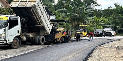 Kerja Sama Pemkab Barito Utara dengan BPJN Kalteng, Jalan Rusak Kandui-Muara Teweh Diperbaiki