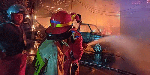 Kebakaran di Cempaka Putih Muara Teweh, 8 KK Kehilangan Tempat Tinggal