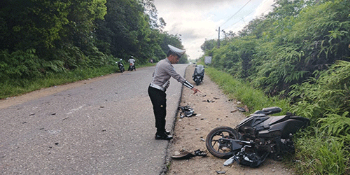 Kecelakaan Motor Beruntun di Desa Dayu, Satu Korban Meninggal Dunia