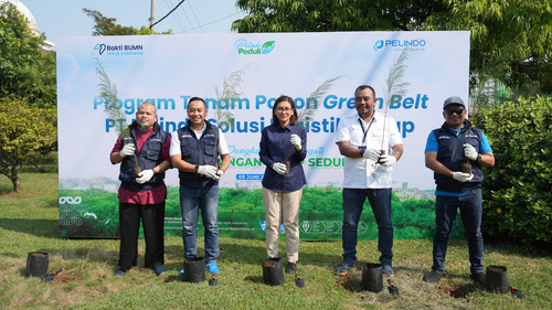 Peringati Hari Lingkungan Hidup 2025, Pelindo Solusi Logistik Perkuat Komitmen Hijau Lewat Program Tanam Pohon Green Belt