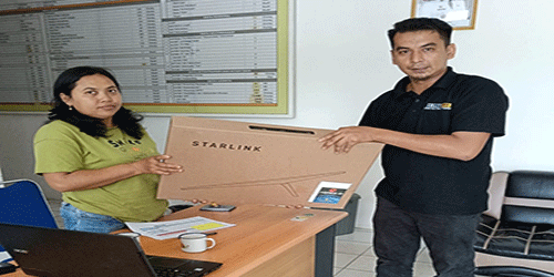 Pemprov Kalteng Salurkan Starlink, Bupati M Yamin : 2025 Barito Timur Bebas Blank Spot