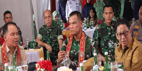 Depan Wakasad dan Gubernur Kalteng, Bupati Heriyus Sampaikan akan Bersinergi dengan Pemerintah Pusat dan Provinsi