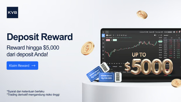 Dapatkan Reward Eksklusif hingga $5.000 dari Deposit di KVB