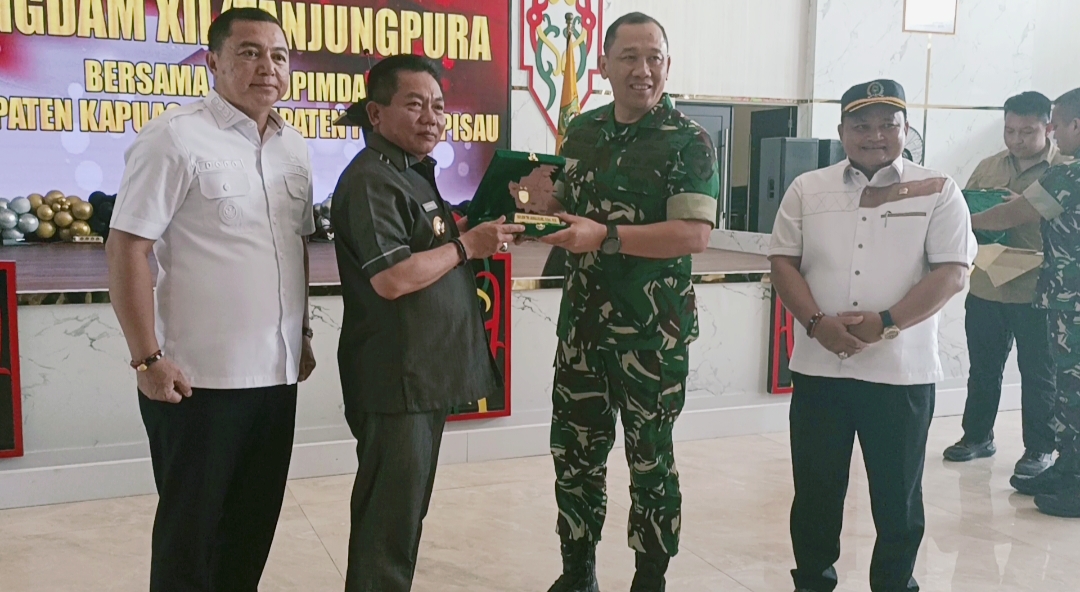 Bupati Kapuas Apresiasi Kontribusi TNI dalam Pembangunan Daerah