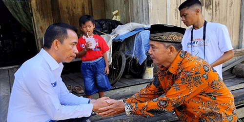 Paslon Nomor 02 Jimmy-Inri Kampanye Santun dan Sapa Langsung Masyarakat Desa Bintang Ninggi