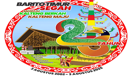 Ini Logo HUT ke-23 Kabupaten Barito Timur Tahun 2025 dengan Tema, SEGAH