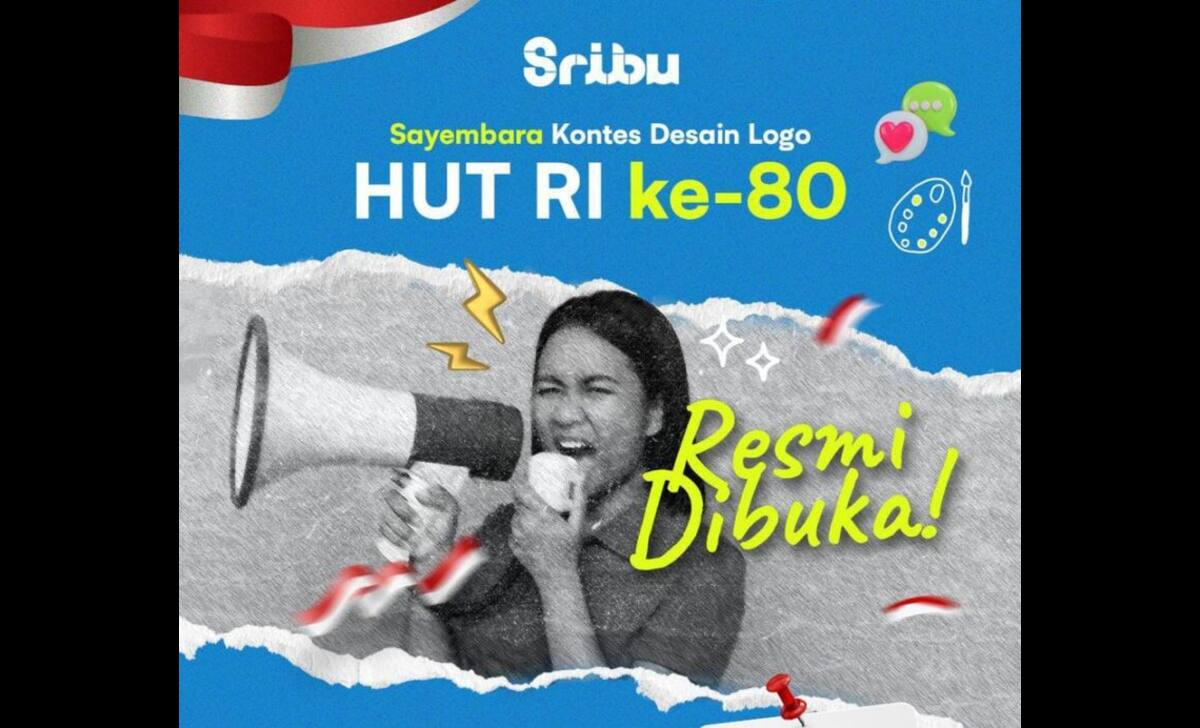 Logo HUT RI ke-80 Belum Kunjung Rilis, Sribu Resmi Gelar Sayembara Desain Logo Terbuka