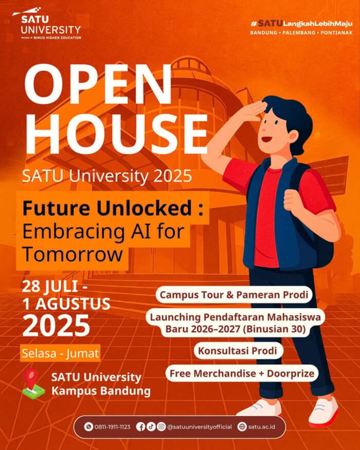 SATU University Gelar Open House 2025 Bertema AI