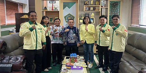 Audensi dengan Kakanwil Kemenag Kalteng, Hasan Basri Berharap Pemuda Katolik Menjadi Pelopor Moderasi Beragama