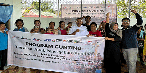 PT Asmin Bara Bronang Gandeng Warga Tiga Desa di Kapuas Dalam Program Pencegahan Stunting