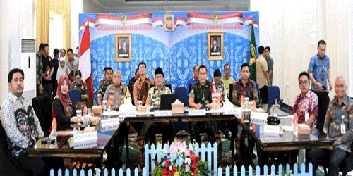 Bahas Kesiapan PSU, Pemkab Barito Utara Rakor Bersama Kemenko Polhukam Secara Virtual