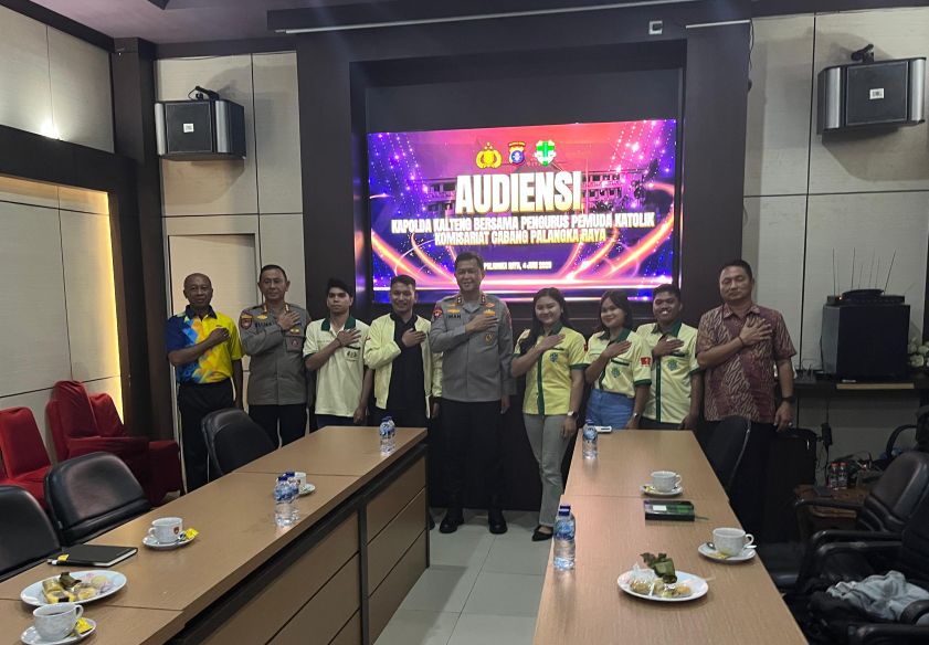 Polda Kalteng dan Pemuda Katolik Perkuat Sinergi Jaga Kamtibmas