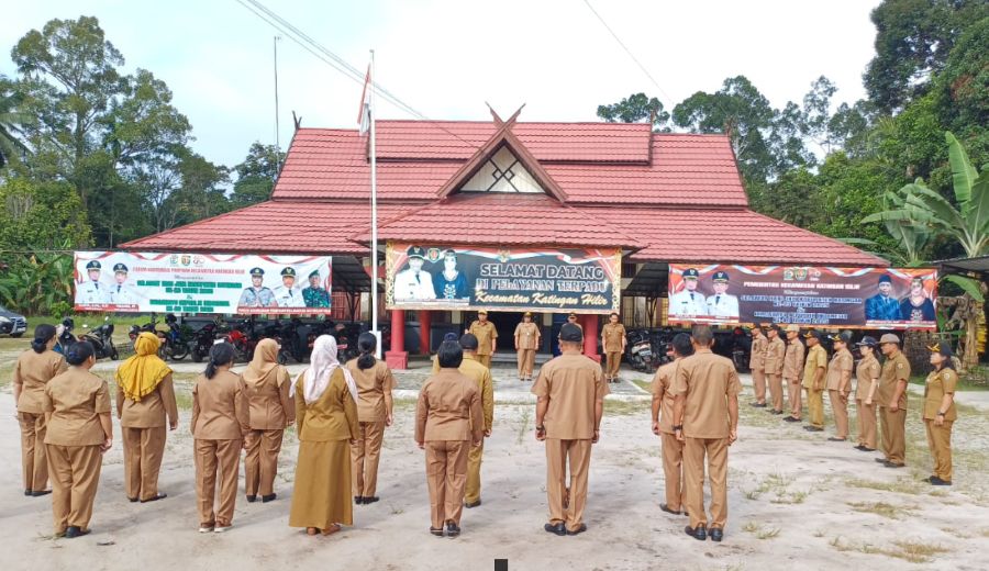 Kecamatan Katingan Hilir Gelar Apel Pagi, Teguhkan Semangat Pelayanan