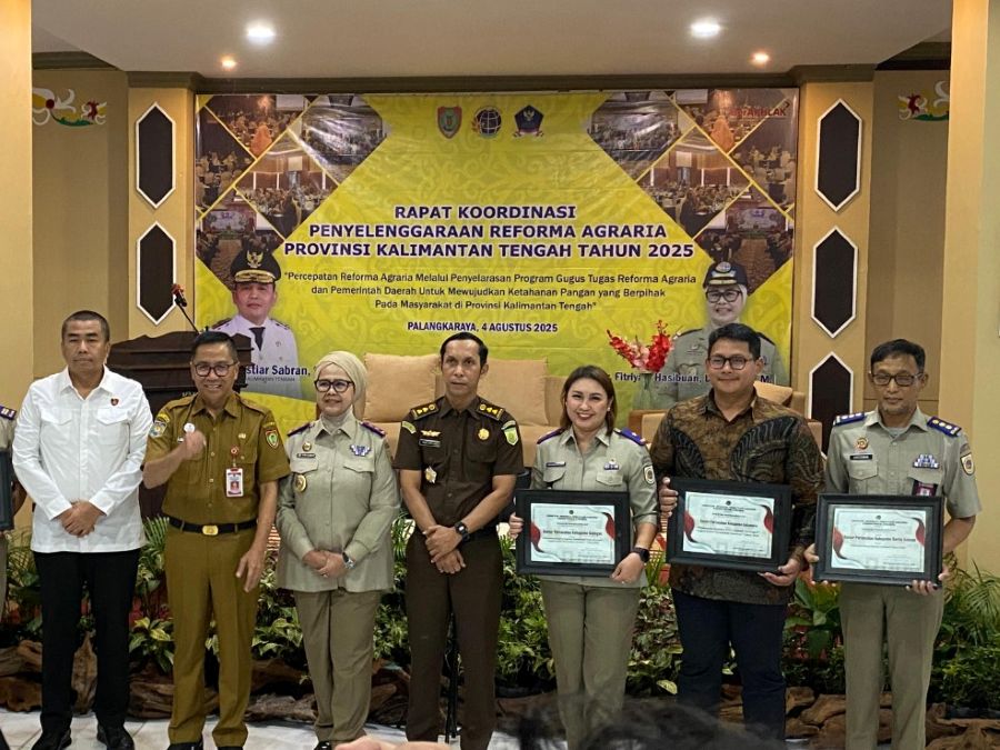 BPN Katingan Torehkan Prestasi Reforma Agraria, Raih Penghargaan Regional