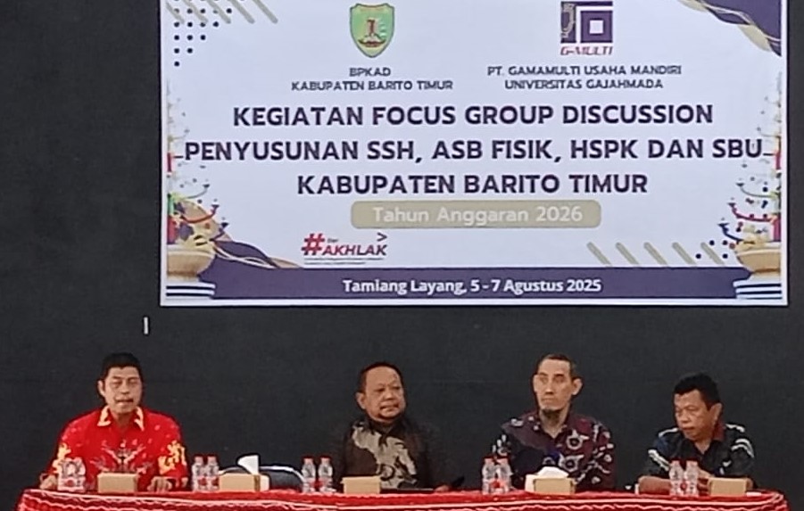 BPKAD Barito Timur Matangkan APBD 2026 Lewat FGD Bersama UGM