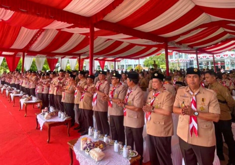 Pramuka Kalteng Siap Songsong Indonesia Emas, Bupati Katingan Hadir Beri Dukungan