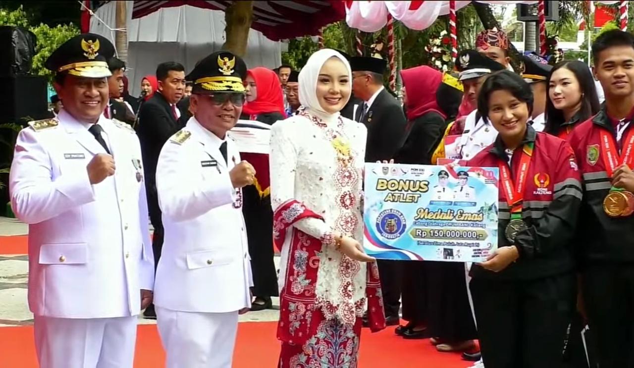 Gubernur Kalteng Apresiasi Atlet Kalteng, Bonus Rp1,27 Miliar Dibagikan di Hari Kemerdekaan