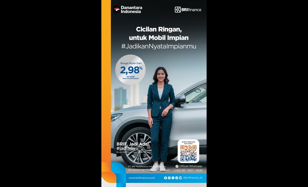 Industri Otomotif Bergerak Dinamis, BRI Finance Permudah Akses Pembiayaan Mobil Impian