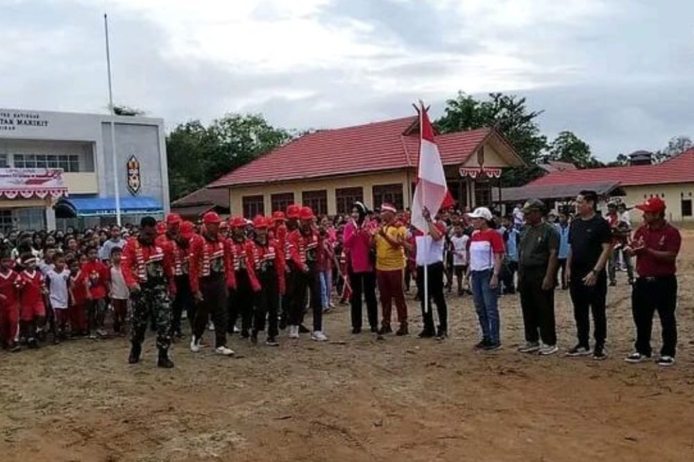 Jalan Sehat Meriahkan HUT ke-80 RI di Marikit, Warga Antusias Sambut Semangat Kebersamaan