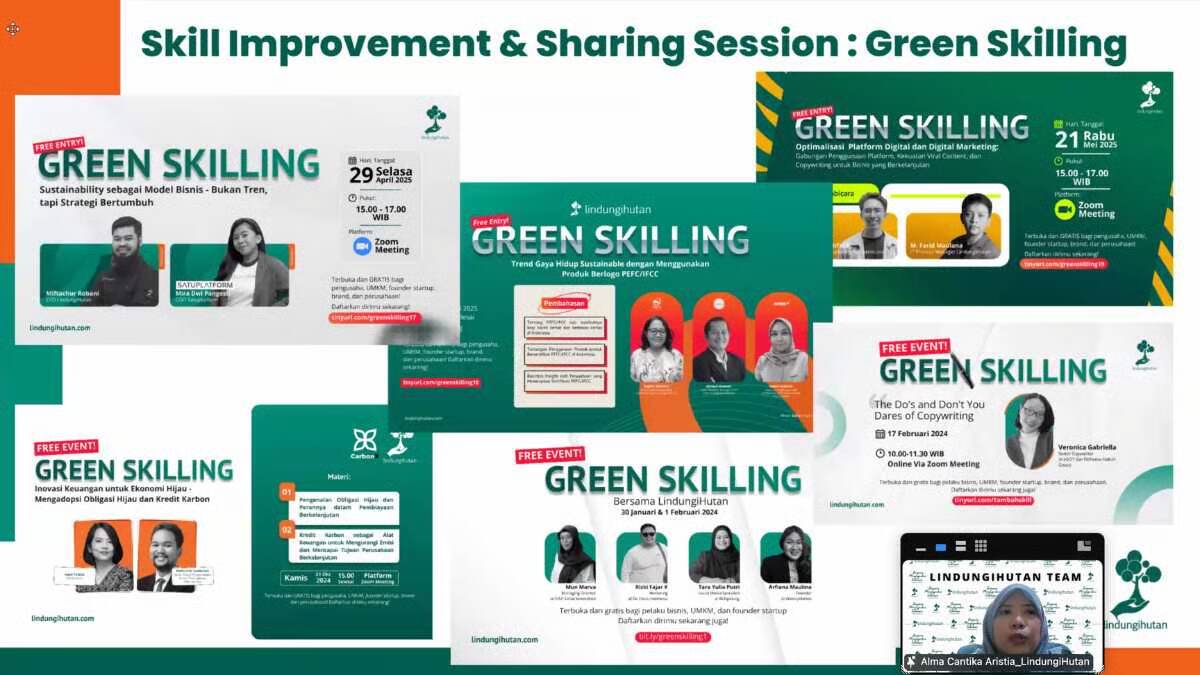 LindungiHutan Sukses Gelar Green Skilling #21: Dorong Penerapan Green Mindset dalam Bisnis