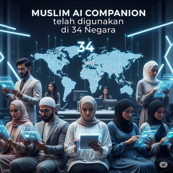 Muslim Ai Companion dari Indonesia Kini Telah Digunakan di 34 Negara