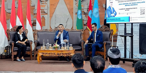 Kuliah Umum di Universitas Mahendradatta Wamen Ossy Ceritakan Peran Reforma Agraria Untuk Pengelolaan Tanah