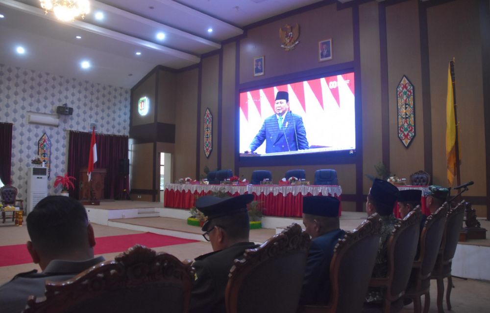 Bupati Katingan Hadiri Paripurna DPRD, Dukung Pidato Presiden RI di HUT ke-80 Kemerdekaan